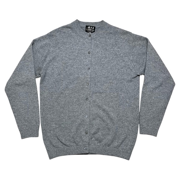 Snow Lotus Sweaters - Snow Lotus Vintage Cashmere Button Cardigan In Gray Sz 40 /M/L
